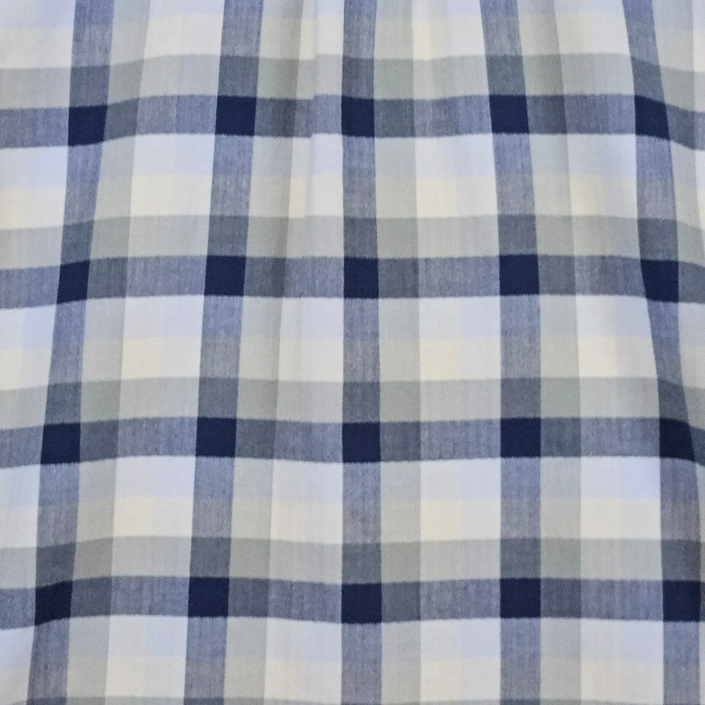 North Face Men's Blue Plaid Button Up Long Sleeve Shirt Size M Outdoors Preppy‎